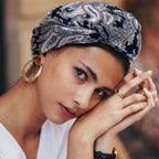 HBlife Large Square Women's Satin Head Scarf Bandana, Multicolor, 4 Pack