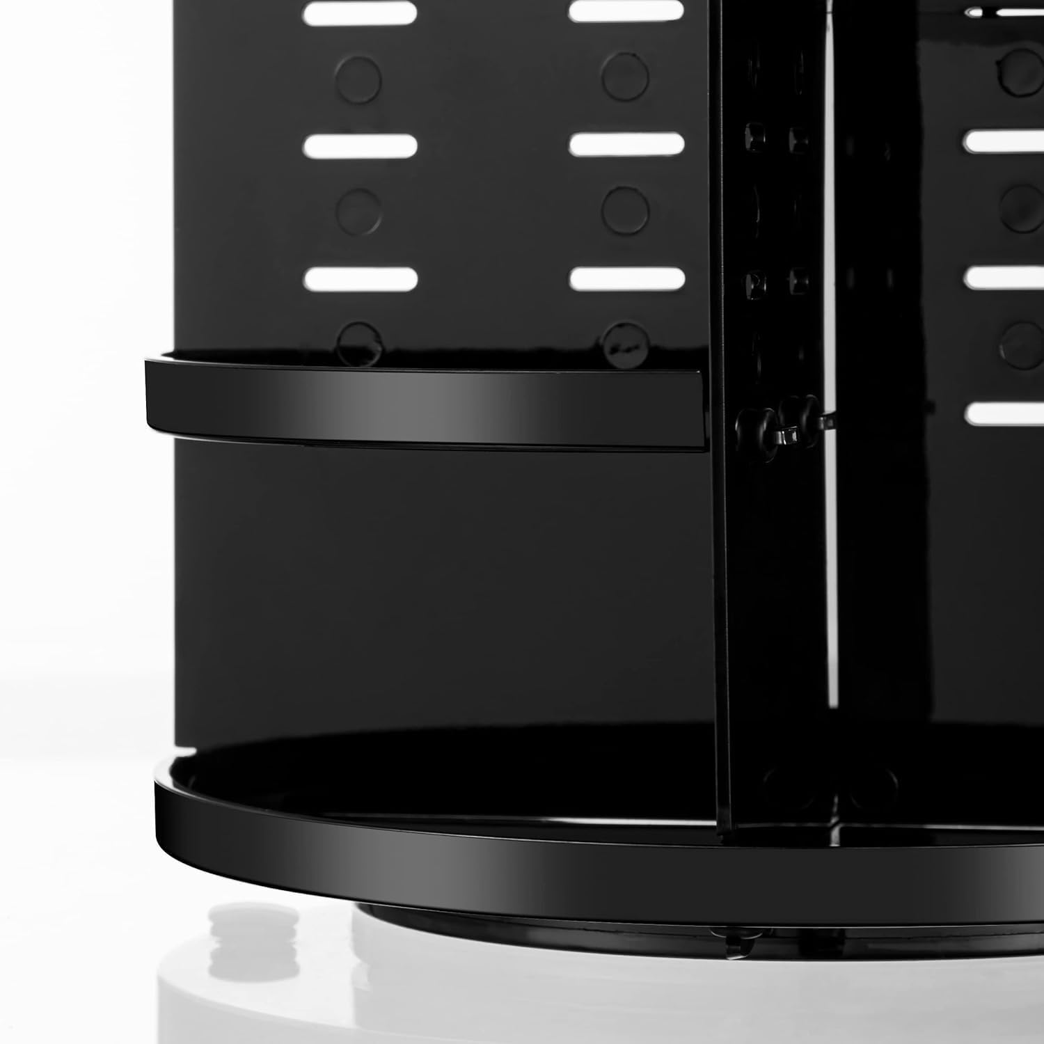 HBlife Extra Large 360 Rotating Makeup Organizer Adjustable Carousel Large Capacity Revolving Perfume Organizer Skincare Organizers Cosmetic Storage Spinning Holder for Vanity, Black