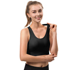 HBlife Sports Bras for Women, Seamless Racerback Bra with Removable Padded, Medium Support Bra for Yoga Workout Fitness