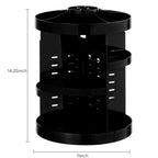 HBlife Extra Large 360 Rotating Makeup Organizer Adjustable Carousel Large Capacity Revolving Perfume Organizer Skincare Organizers Cosmetic Storage Spinning Holder for Vanity, Black