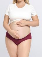 Angelhood 6 Pack Womens Cotton Maternity Underwear,Healthy Maternity Pregnancy Panties Postpartum Mother Under Bump Underwear