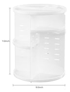 HBlife Extra Large 360 Rotating Makeup Organizer Adjustable Carousel Large Capacity Revolving Perfume Organizer Skincare Organizers Cosmetic Storage Spinning Holder for Vanity, Black