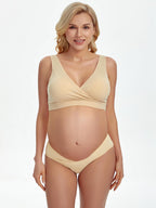 Angelhood 6 Pack Womens Cotton Maternity Underwear,Healthy Maternity Pregnancy Panties Postpartum Mother Under Bump Underwear