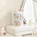 HBlife Extra Large 360 Rotating Makeup Organizer Adjustable Carousel Large Capacity Revolving Perfume Organizer Skincare Organizers Cosmetic Storage Spinning Holder for Vanity, Black
