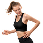 HBlife Sports Bras for Women, Seamless Racerback Bra with Removable Padded, Medium Support Bra for Yoga Workout Fitness