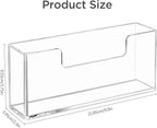 HBlife Acrylic Guest Towel, Paper Napkin Holder for Bathroom - Clear Waterproof Vertical Stand, Disposable Paper Hand Towel Dispenser, Modern Table Tray for Kitchen, Home, Hotel, Office(2 Pack)​