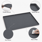 HBlife Silicone Under Sink Mats for Kitchen Waterproof, 31" x 22" Under Sink Tray Organizer