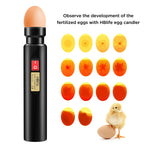 HBlife Egg Candler Wireless Rechargeable LED Bright Cool Light, Egg Candler Tester for Monitoring Eggs Development with 2 Soft Rubber