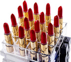 HBlife Lipstick Holder, Acrylic Rotating 64 Lipstick Tower Organizer Spinning Lipgloss Holder with Removable Dividers