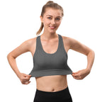 HBlife Sports Bras for Women, Seamless Racerback Bra with Removable Padded, Medium Support Bra for Yoga Workout Fitness