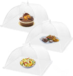 HBlife 3 Pack Pop-Up Mesh Food Cover Tent for Outside,14 Inches Reusable and Collapsible Outdoor Food Covers Net for Party Picnic, BBQ, Camping, Gardening