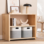 HBlife Set of 4 Storage Cubes-11 X 10.5 X 10.5 In, Cotton Rope Basket for Shelves, Toys, Book, Cube Storage Bin with Handles, Woven Storage Basket for Organizing, Beige