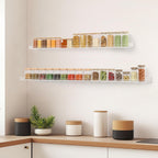 HBlife 24 Inches Floating Shelves Wall Mounted Clear Acrylic Shelves for Figures, 16 Inch Stud Spacing Invisible Floating Bookshelf for Kids and Nursery, 2 Pack (5MM Thick)