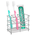 HBlife Toothbrush Holders for Bathroom, 5 Slots Black Stainless Steel Bathroom Accessories Organizer for Small Spaces
