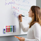 HBlife Acrylic Magnetic Dry Erase Marker Holder for Whiteboard, Wall Mount 10 Slots Magnet Pen Pencil Holder for Fridge Refrigerator, Locker Organizer Accessories for School Classroom Office, Black