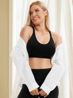 HBlife Maternity Seamless Nursing Sport Bras, Pink, Black, Blue (3 Pack) XXL