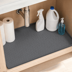 HBlife Silicone Under Sink Mats for Kitchen Waterproof, 31" x 22" Under Sink Tray Organizer