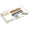 HBlife Acrylic Desk Drawer Organizer Tray 6 Compartments Clear