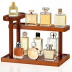 HBlife 3-Tier Cologne Organizer Stand Wooden Display 12.5 Inch Black
