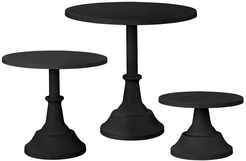 HBlife 3 PCS Gold Cake Stand Set (8"/10"/12" Plate) for 6-10 Inch Cakes, Dessert Table Display Set, Cupcake Stand for Party, Wedding, Birthday, Baby Shower, Anniversary (Metal)