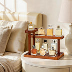 HBlife 3-Tier Cologne Organizer Stand Wooden Display 12.5 Inch Black