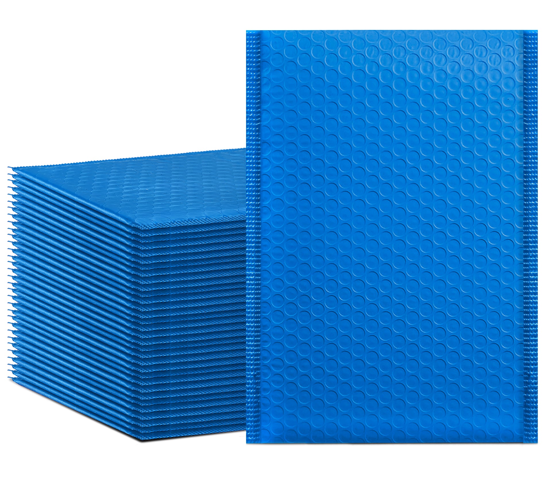 HBlife #0 6x10 Inches Poly Bubble Mailers Self Seal Blue Padded Envelopes, Pack of 25