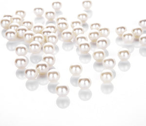 Makeup Beads for Brushes, Art Faux Pearls, HBlife Round Pearl Beads to Hold Makeup Brush, Lipstick, Mascara, Eyeliner, 8mm