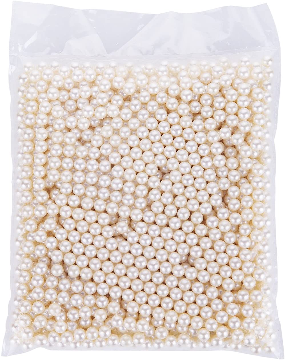 Makeup Beads for Brushes, Art Faux Pearls, HBlife Round Pearl Beads to Hold Makeup Brush, Lipstick, Mascara, Eyeliner, 8mm