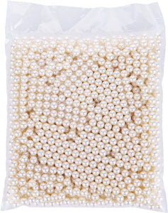 Makeup Beads for Brushes, Art Faux Pearls, HBlife Round Pearl Beads to Hold Makeup Brush, Lipstick, Mascara, Eyeliner, 8mm