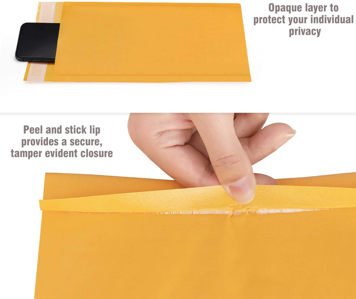 HBlife Kraft Bubble Mailers Self Seal Padded Envelopes