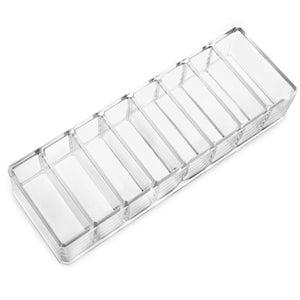 HBlife Clear Acrylic Compact Organizer Blushes Highlighters Eyeshadow Makeup Organizer, 8 Spaces