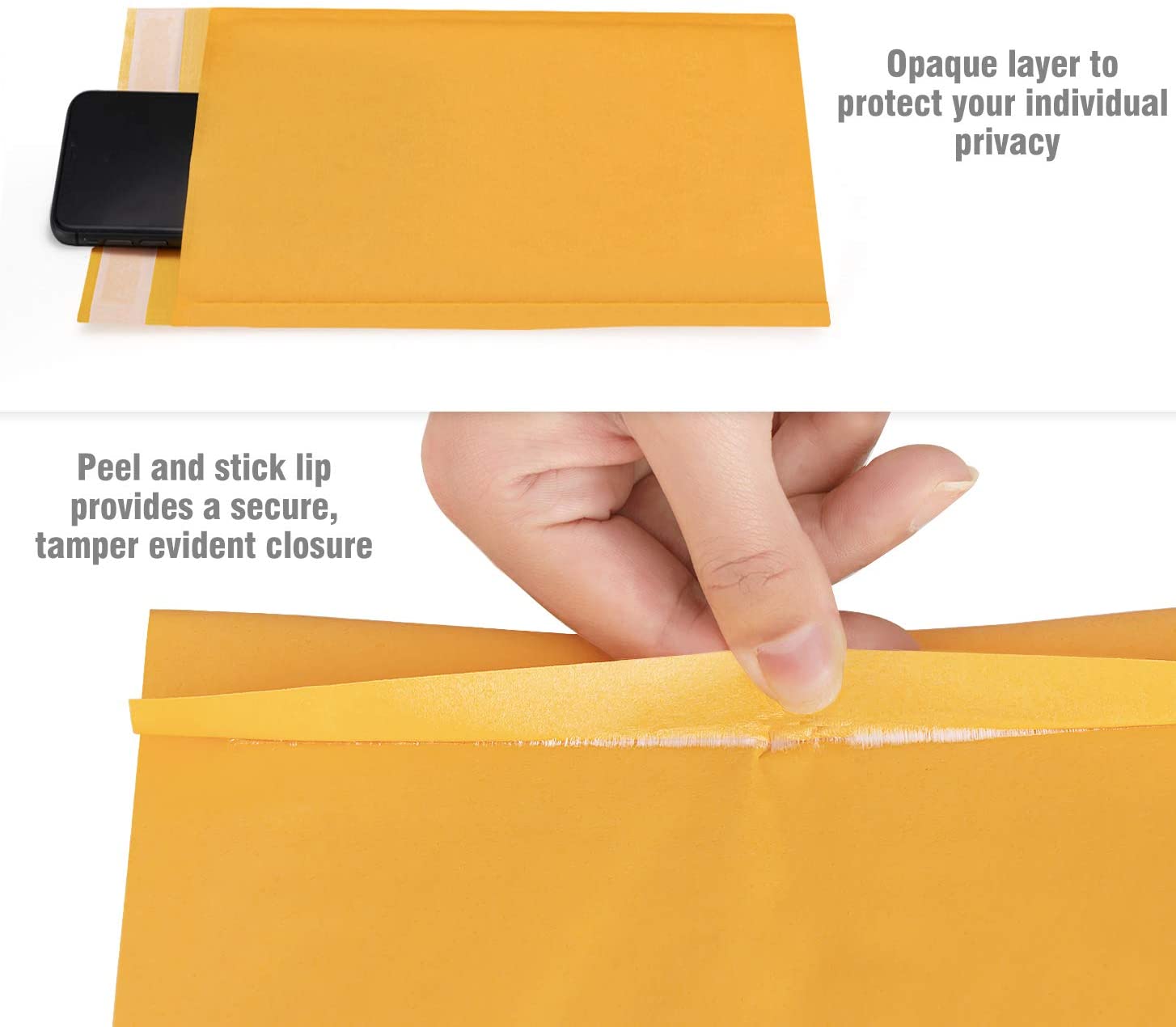 HBlife Kraft Bubble Mailers Self Seal Padded Envelopes