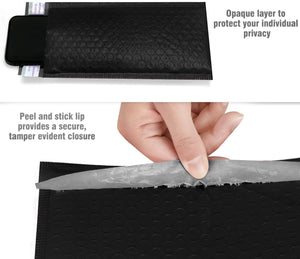 HBlife Poly Bubble Mailers Self Seal Black Padded Envelopes