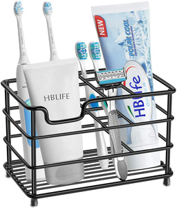 hblife Electric Toothbrush Holder, Large Stainless Steel Toothpaste Holder Bathroom Accessories Organizer